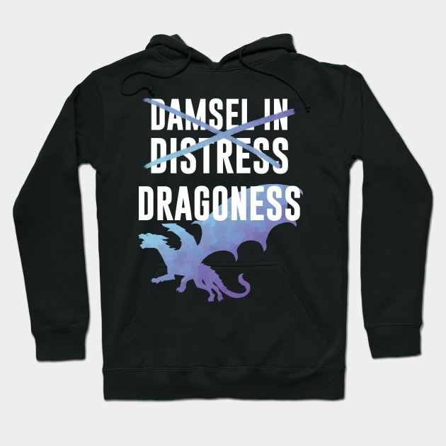 Dragoness, Not In Distress Hoodie by polliadesign